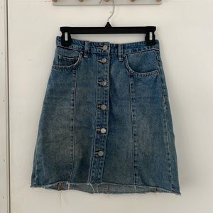 All saints denim skirt
